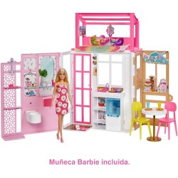 Barbie Casa amueblada dos pisos HCD48