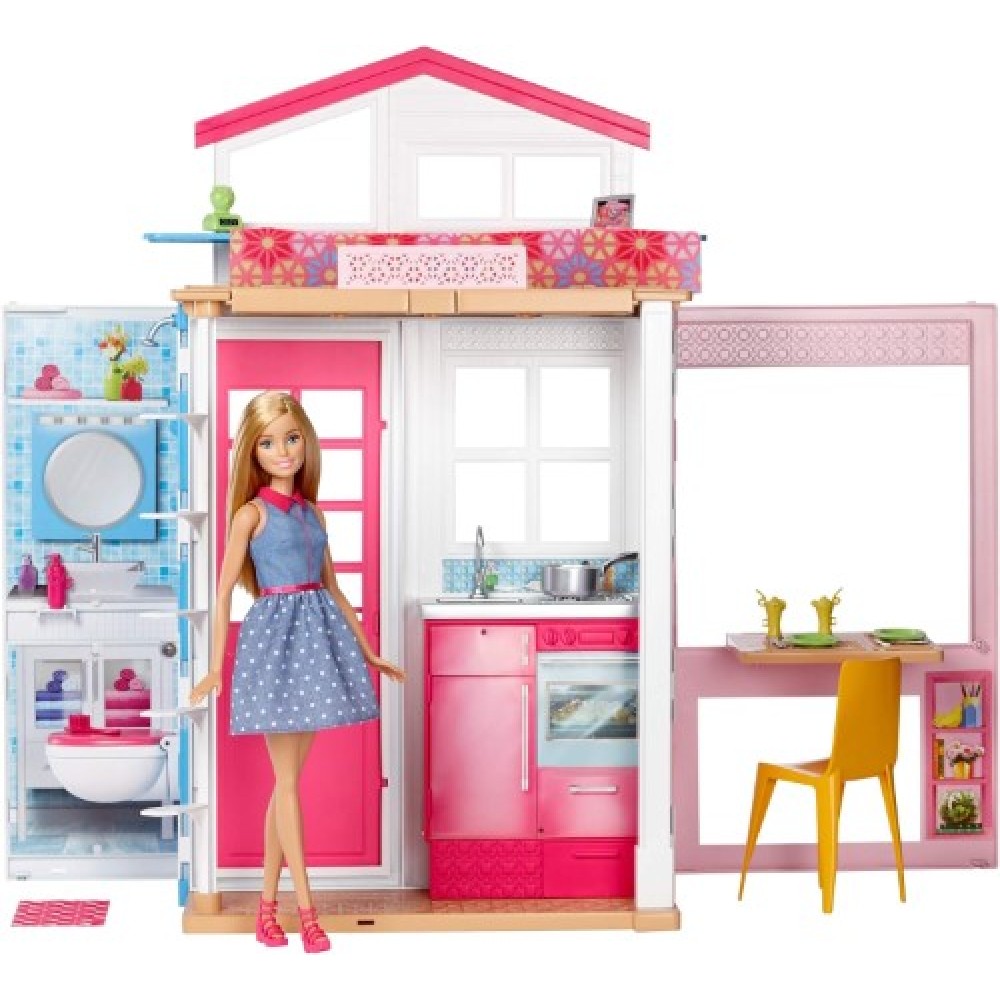 Barbie Casa de 2 pisos con muñeca GXC00
