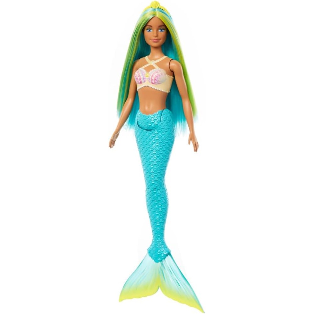 Barbie Sirena pelo azul y amarillo HRR03 Barbie Sirena pelo azul y amarillo HRR03