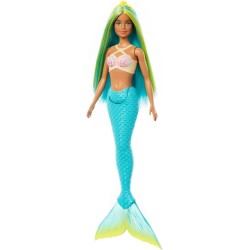 Barbie Sirena pelo azul y amarillo HRR03 Barbie Sirena pelo azul y amarillo HRR03