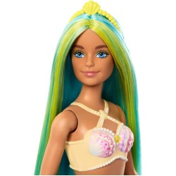 Barbie Sirena pelo azul y amarillo HRR03 Barbie Sirena pelo azul y amarillo HRR03