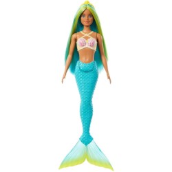 Barbie Sirena pelo azul y amarillo HRR03 Barbie Sirena pelo azul y amarillo HRR03