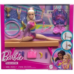 Barbie Gimnasta rubia con set de juego Barbie Gimnasta rubia con set de juego