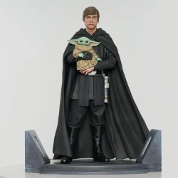 Star Wars Luke Estatua Luke Skywalker y Grogu