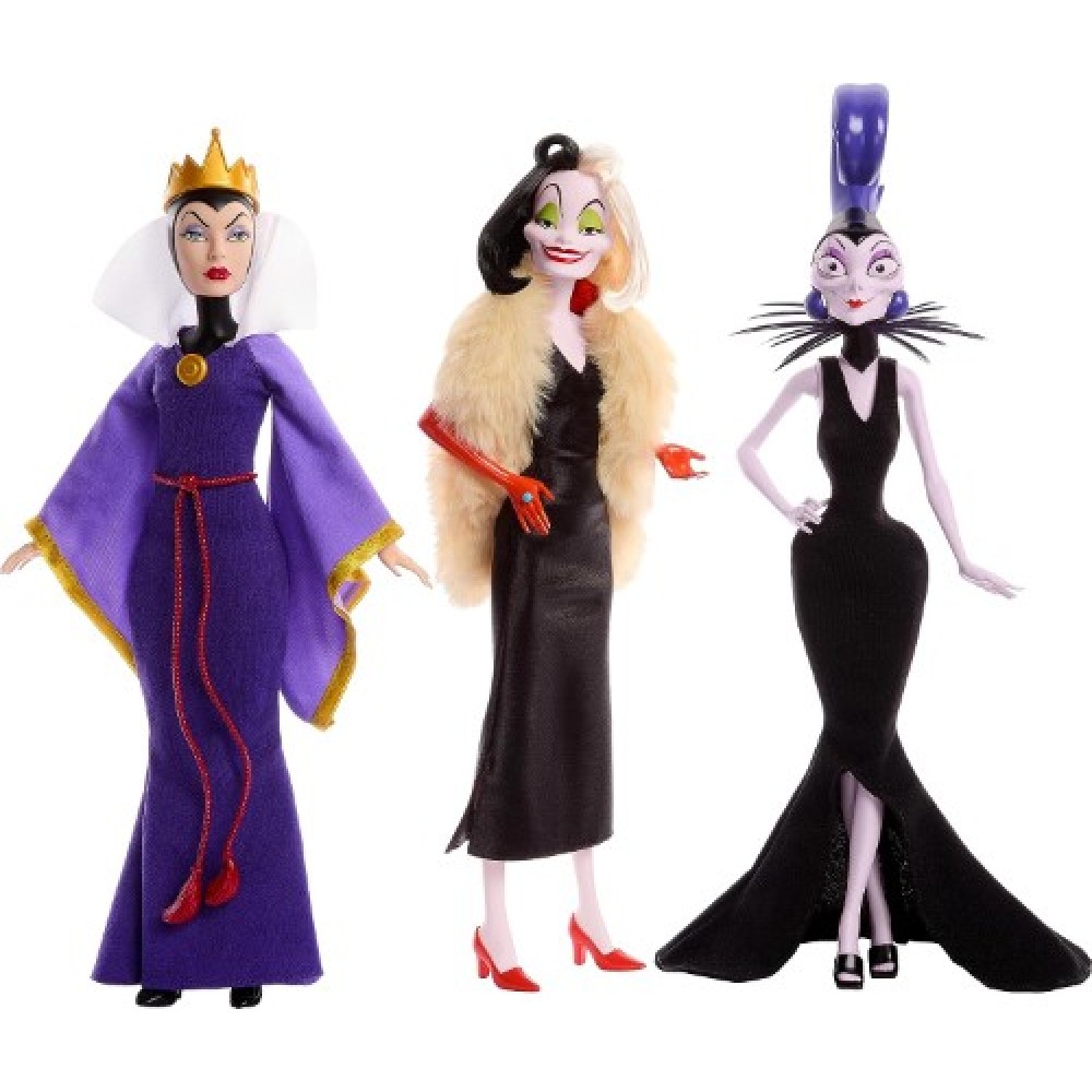 Disney Villains Set Reina Malvada, Cruella e Yzma