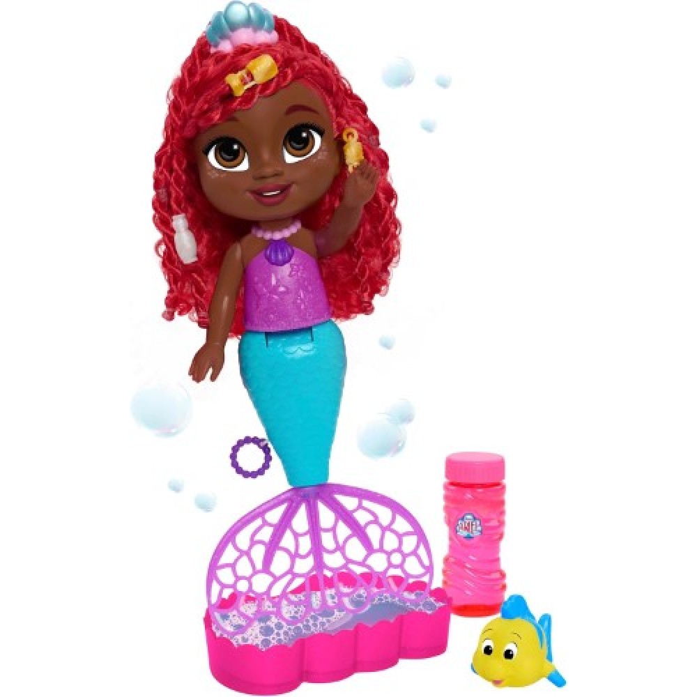 Disney Jr Ariel muñeca burbujas divertidas