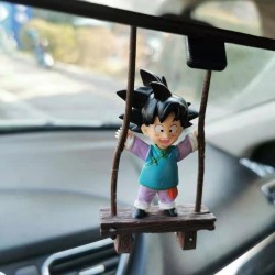 Dragon Ball Adornos Colgantes para carro Son Goku y Trunks en Columpio