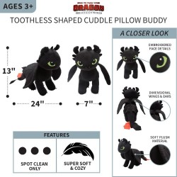 Como Entrenar Tu Dragón peluche almohada de Chimuelo Como Entrenar Tu Dragón peluche almohada de Chimuelo