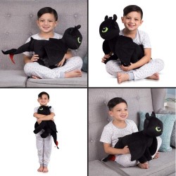 Como Entrenar Tu Dragón peluche almohada de Chimuelo Como Entrenar Tu Dragón peluche almohada de Chimuelo