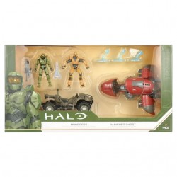 Halo Infinite Set figuras y vehículos Mongoose y Banished Ghost Halo Infinite Set figuras y vehículos Mongoose y Banished Ghost