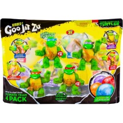 Heroes of Goo Jitzu Tortugas Ninja Paquete con 4 muñecos