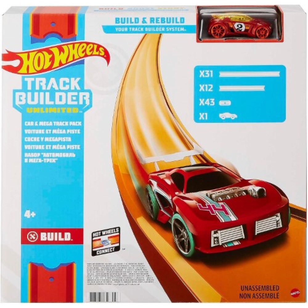 Hot Wheels Track Builder carro y megapista