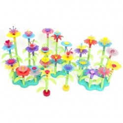 Kit construcción Jardín para jugar con flores plásticas Kit construcción Jardín para jugar con flores plásticas