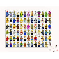 Rompecabezas de mini figuras LEGO