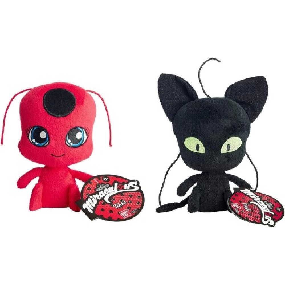 Prodigiosa Ladybug Set peluches Tikki y Plagg