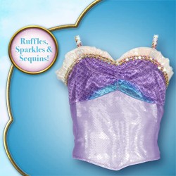 Little Mermaid disfraz de moda Ariel 2 pcs