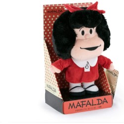 Mafalda Peluche Producto Oficial Quino Display Rojo
