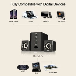 SADA Sistema altavoces USB Portátil PC TV SADA Sistema altavoces USB Portátil PC TV