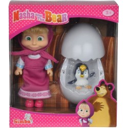 Masha y El Oso muñeca de Masha y pingüino Masha y El Oso muñeca de Masha y pingüino