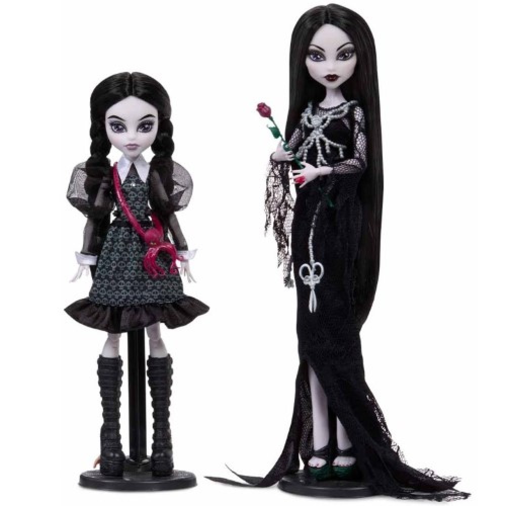 Monster High Skullector Addams Family Morticia & Wednesday