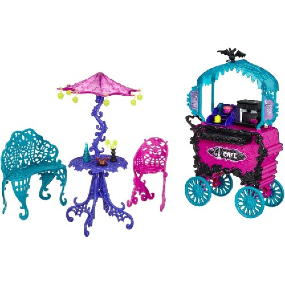 Monster High Scaris Cafetería con terraza Monster High Scaris Cafetería con terraza