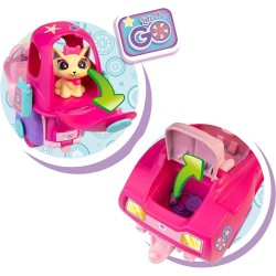 Pinypon Let's Go Carro rosa