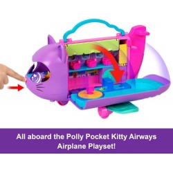 Polly Pocket Mundo Sorpresa Avión de Gatito Polly Pocket Mundo Sorpresa Avión de Gatito