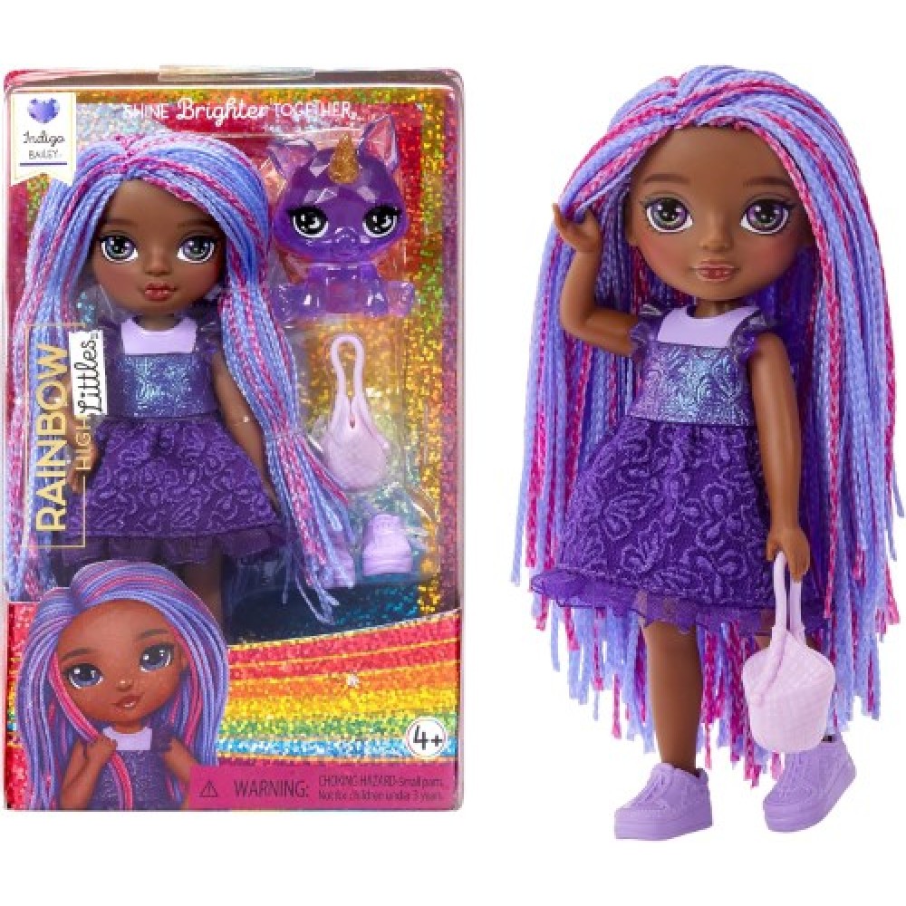 Rainbow High LITTLES Indigo Bailey 531241-EUC Rainbow High LITTLES Indigo Bailey 531241-EUC