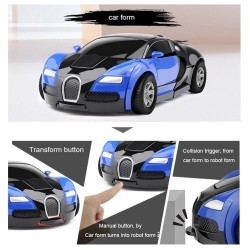 Robot Transformer Carro Bugatti Genérico Robot Transformer Carro Bugatti Genérico