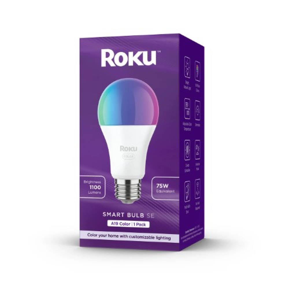 Roku Bombillo inteligente compatible con Alexa Google Home BC1000R
