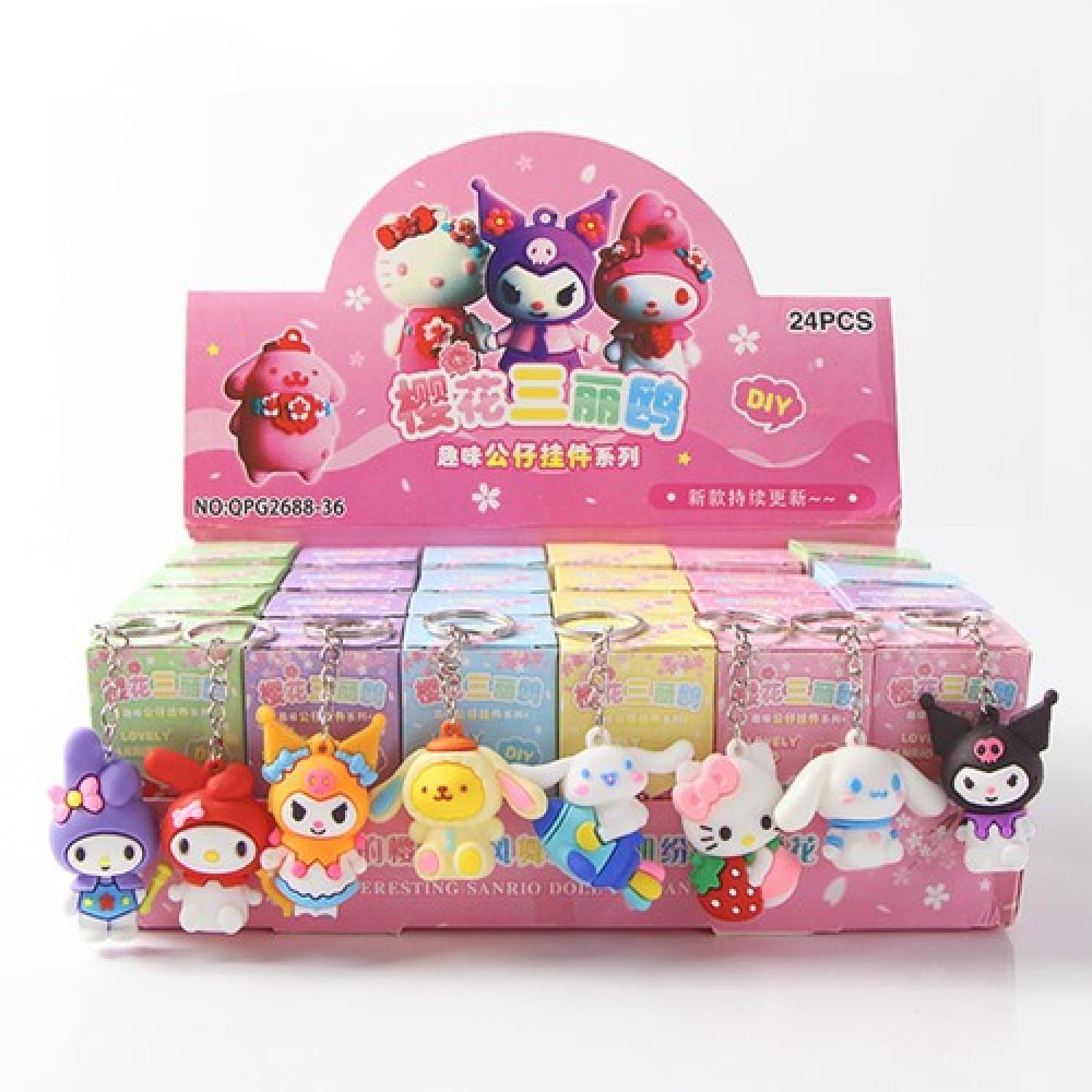 Sanrio caja 24 llaveros Hello Kitty My Melody