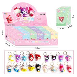 Sanrio caja 24 llaveros Hello Kitty My Melody