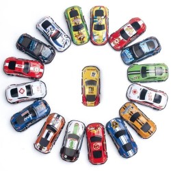 Automóviles de carrera Set 6 carros de cuerda