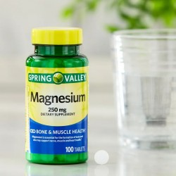Spring Valley Magnesio 250mg frasco 100 Tabletas
