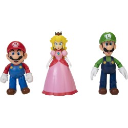 Super Mario Set Figuras Mario, Luigi y Peach