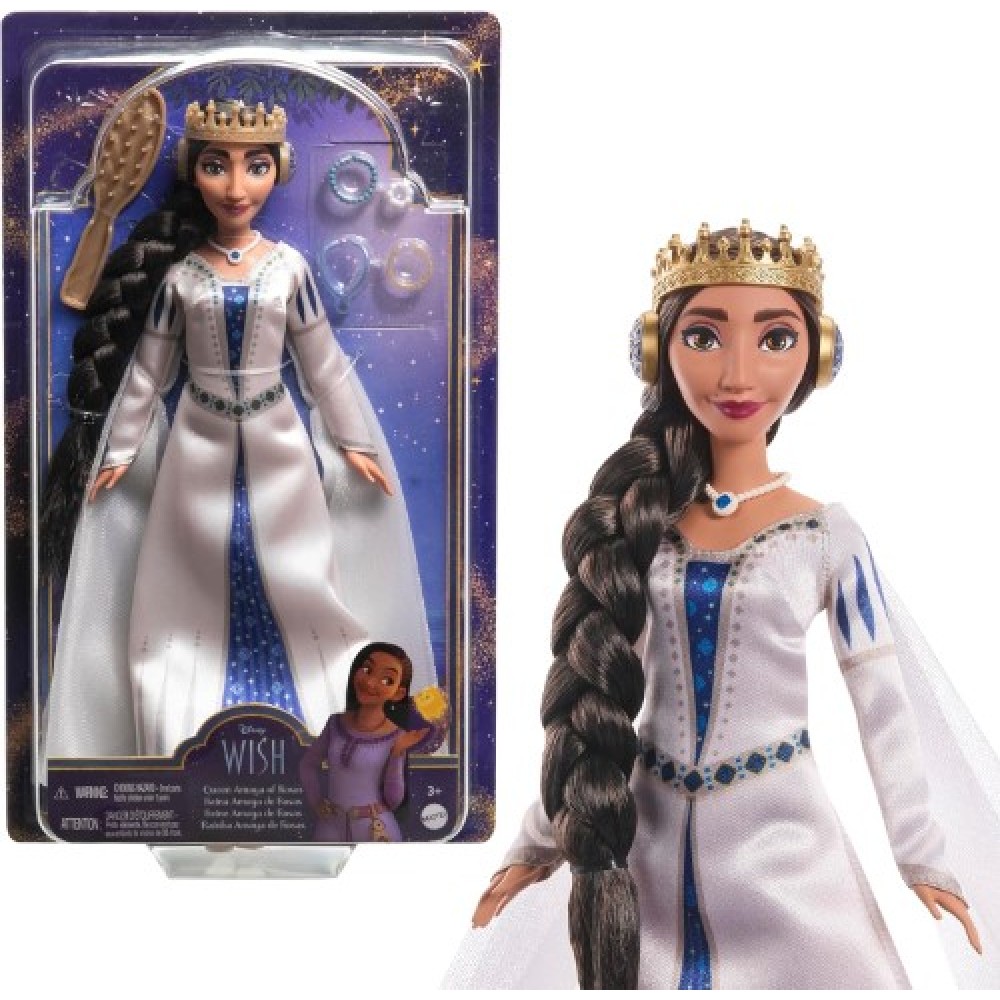 Disney Wish muñeca Reina Amaya de Rosas 