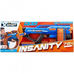 X-Shot Insanity Mad Mega Barrel Lanzador plástico
