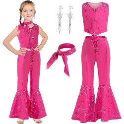 Barbie del Oeste disfraz vaquera color rosa
