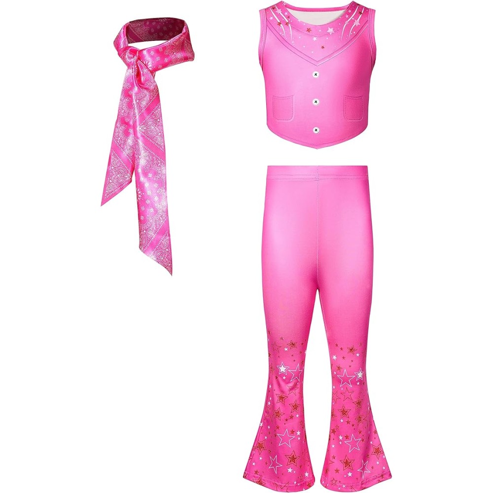 Disfraz para niñas de la Barbie Vaquera Rosa
