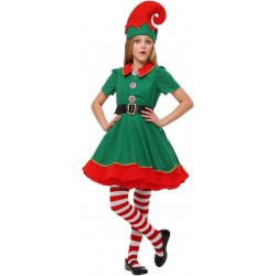 Disfraz de elfo navideño - Chica