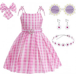 Disfraz para niñas de la película de Barbie Gingham Dress