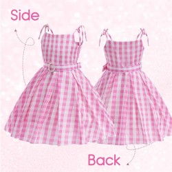 Disfraz para niñas de la película de Barbie Gingham Dress