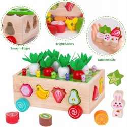 Juguete de madera Montessori huerto didáctico Juguete de madera Montessori huerto didáctico