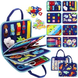 Juguete Montessori maleta aprendizaje con actividades