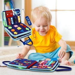 Juguete Montessori maleta aprendizaje con actividades