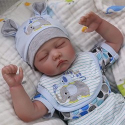 Kaydora Bebé reborn que parece de verdad pijama elefante Kaydora Bebé reborn que parece de verdad pijama elefante