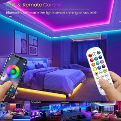 Luces LED Neón multicolor RGB Wifi Bluetooth 10 m