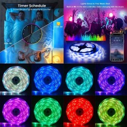 Luces LED Neón multicolor RGB Wifi Bluetooth 10 m