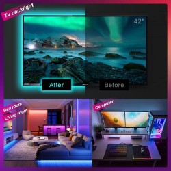 Luces LED Neón multicolor RGB Wifi Bluetooth 10 m