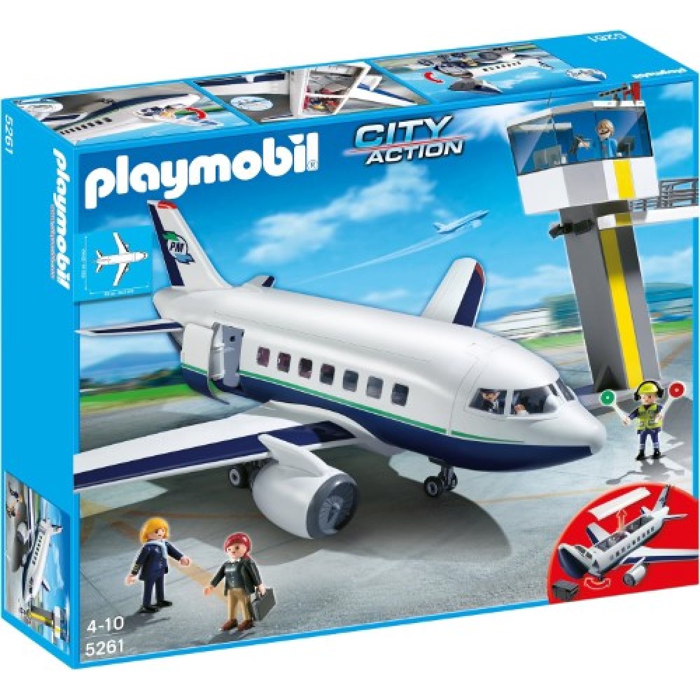 Playmobil avión de pasajeros y mercancías 5261